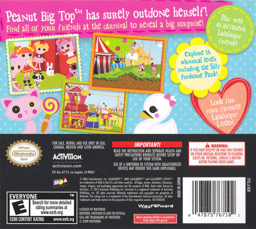 Lalaloopsy - Carnival of Friends — box-2D-back (US)