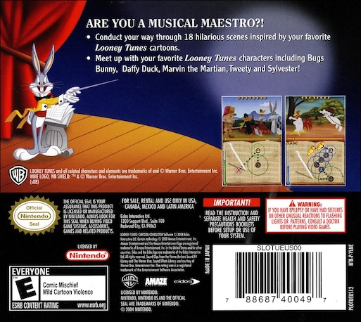 Looney Tunes - Cartoon Conductor — box-2D-back (US)