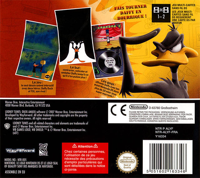 Looney Tunes - Duck Amuck — box-2D-back (FR)