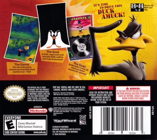 Looney Tunes - Duck Amuck — box-2D-back (US)