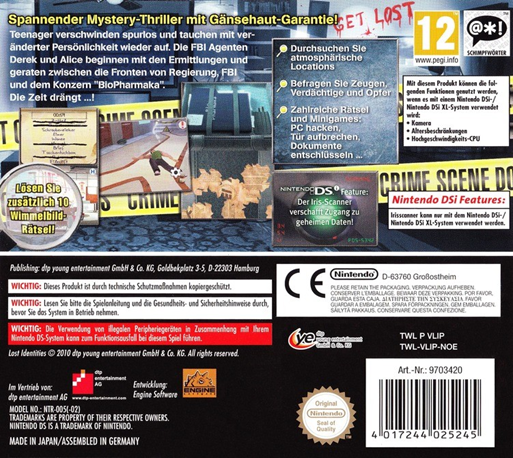 Lost Identities — box-2D-back (EU)