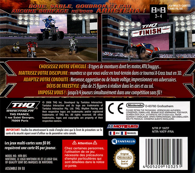MX vs. ATV Untamed — box-2D-back (FR)