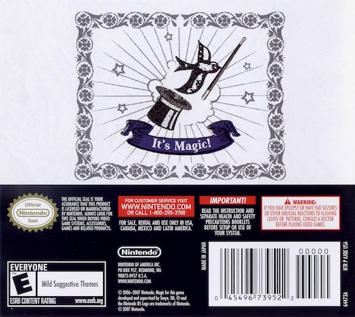 Master Of Illusion — box-2D-back (US)