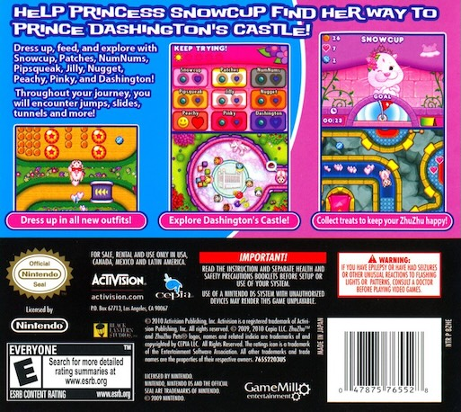 Zhu Zhu Princess — box-2D-back (US)