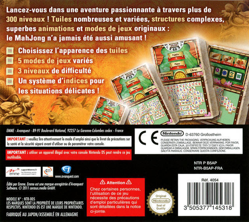 Mahjong 300 — box-2D-back (EU)