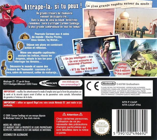 Mais Ou Se Cache Carmen Sandiego - Mystere Au Bout Du Monde — box-2D-back (FR)