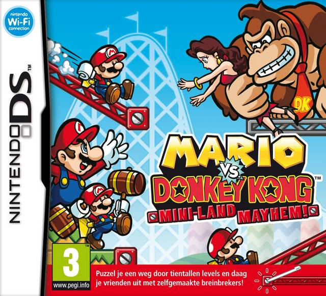 Mario Vs. Donkey Kong - Mini-Land Mayhem! — box-2D (EU)