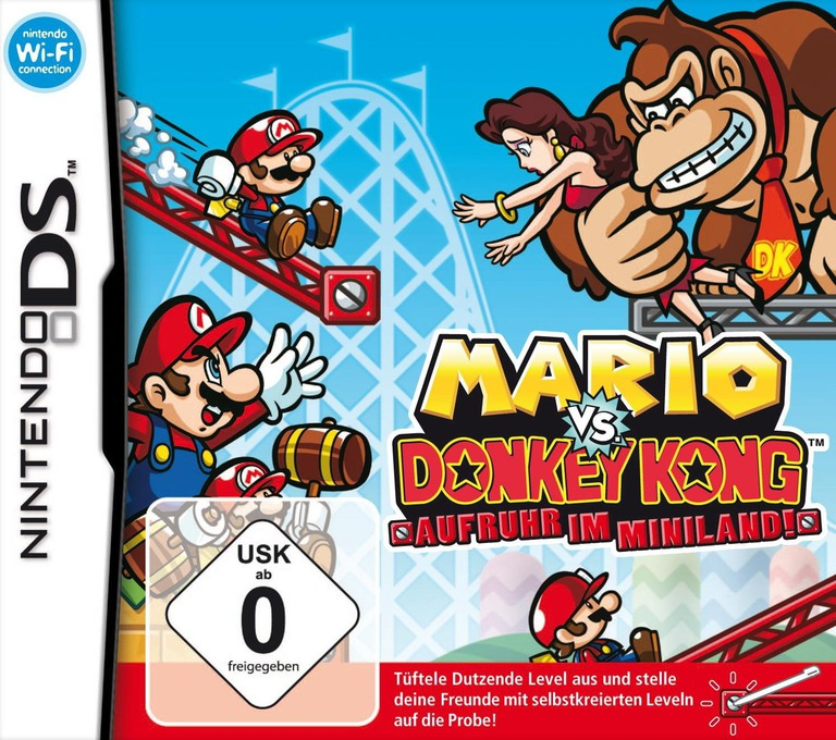Mario Vs. Donkey Kong - Mini-Land Mayhem! — box-2D (DE)