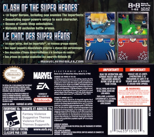 Marvel Nemesis - Rise Of The Imperfects — box-2D-back (US)