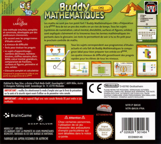 Mathe Buddy — box-2D-back (FR)