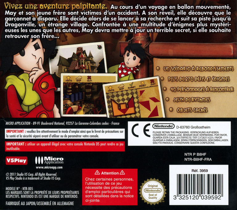 May's Mystery - Forbidden Memories — box-2D-back (FR)