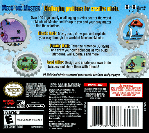 Mechanic Master — box-2D-back (US)