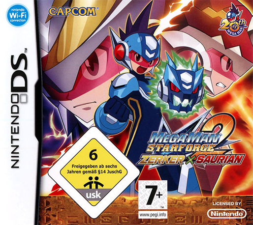 Mega Man Star Force 2 - Zerker X Saurian — box-2D (EU)