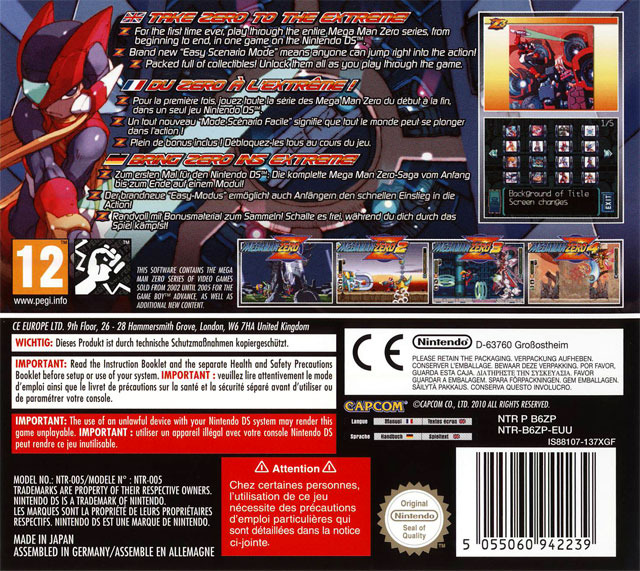 Mega Man Zero Collection — box-2D-back (EU)