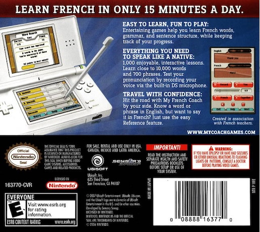 My French Coach — box-2D-back (US)