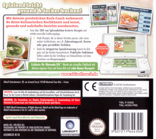 My Healthy Cooking Coach - Easy Way To Cook Healthy — box-2D-back (DE)