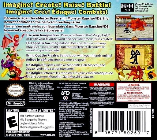 Monster Rancher — box-2D-back (US)