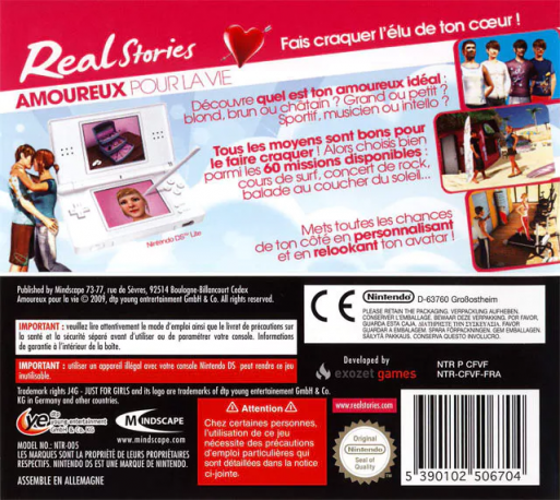 Real Stories - Amoureux pour la Vie — box-2D-back (FR)