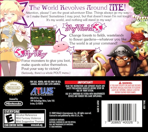 My World, My Way — box-2D-back (US)
