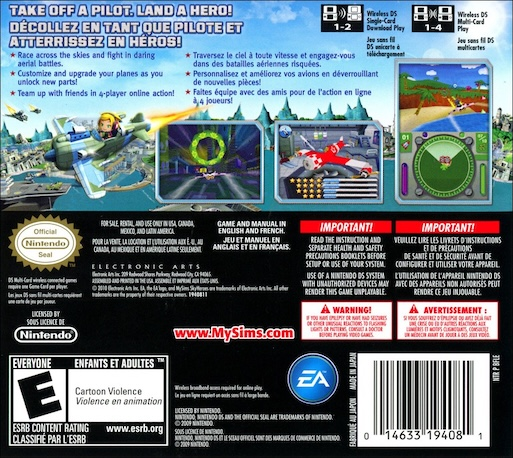 Mysims Skyheroes — box-2D-back (US)