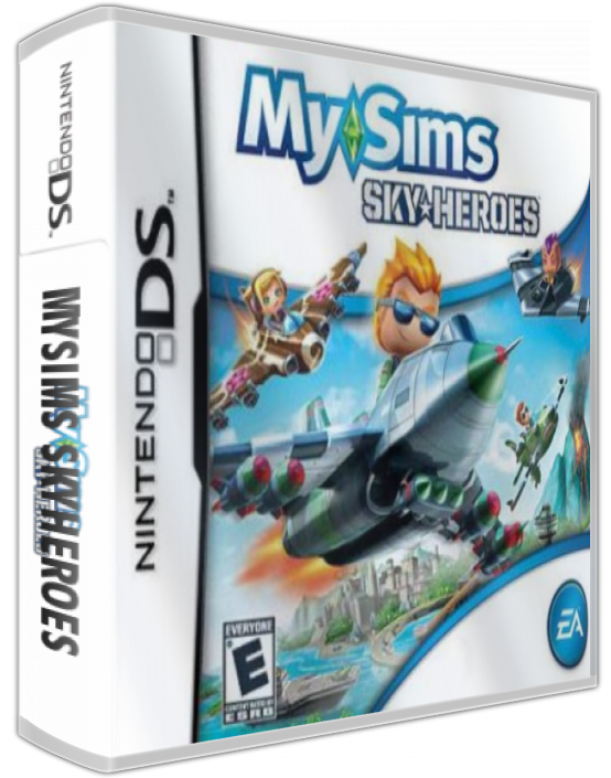 Mysims Skyheroes — box-3D (US)