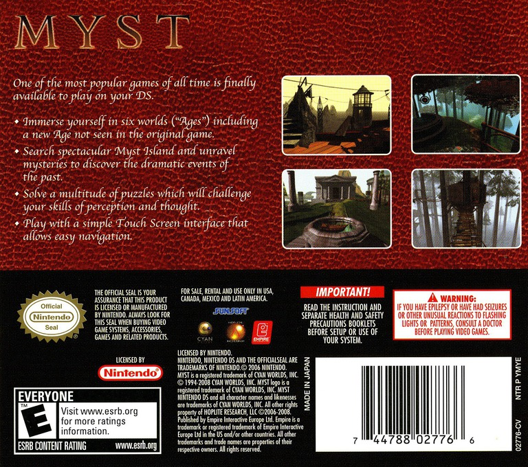 Myst — box-2D-back (US)
