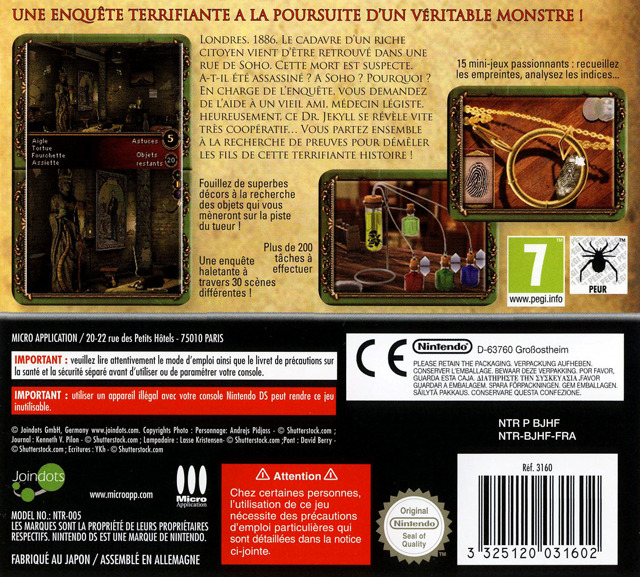 Mysterious Case of Dr. Jekyll & Mr. Hyde, The — box-2D-back (FR)