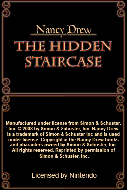 Nancy Drew - The Hidden Staircase — sstitle (WOR)