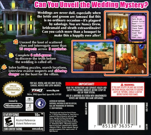 Nancy Drew - The Model Mysteries — box-2D-back (US)