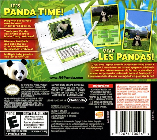 Petz - My Baby Panda — box-2D-back (US)