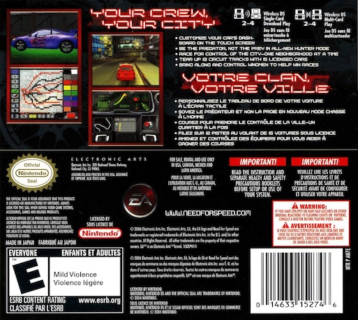 Need For Speed Carbon - Own The City — box-2D-back (US)
