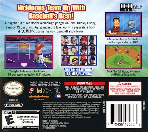Nicktoons Mlb — box-2D-back (US)