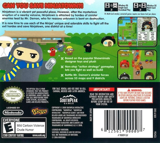 Ninjatown — box-2D-back (US)