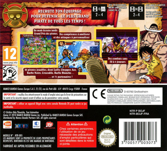 One Piece - Gigant Battle — box-2D-back (FR)