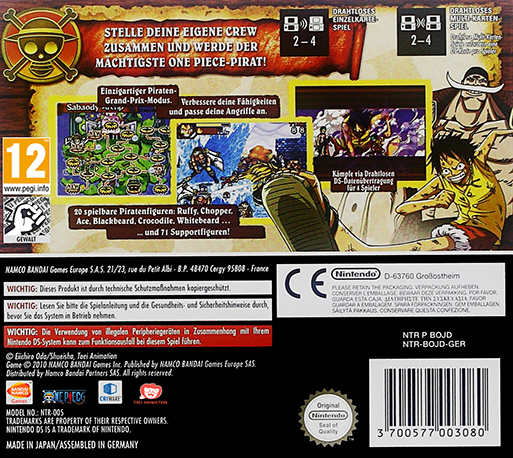 One Piece - Gigant Battle — box-2D-back (DE)