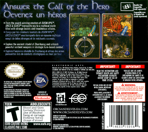 Orcs And Elves — box-2D-back (US)