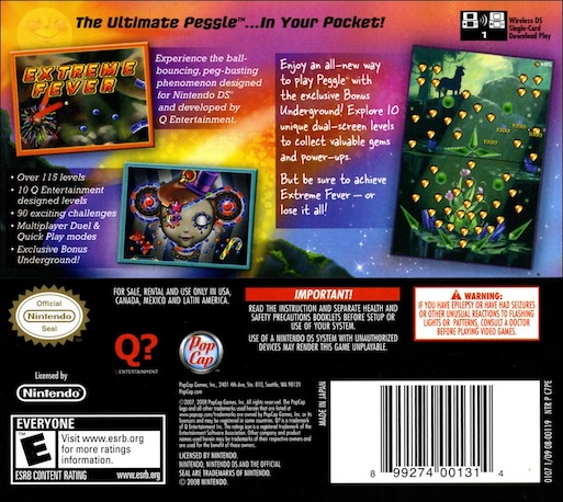 Peggle Dual Shot — box-2D-back (US)