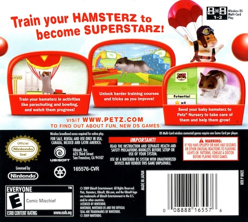 Petz - Hamsterz Superstars — box-2D-back (US)