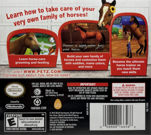 Petz - My Horse Family — box-2D-back (US)