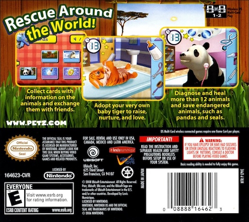 Petz Rescue - Wildlife Vet — box-2D-back (US)