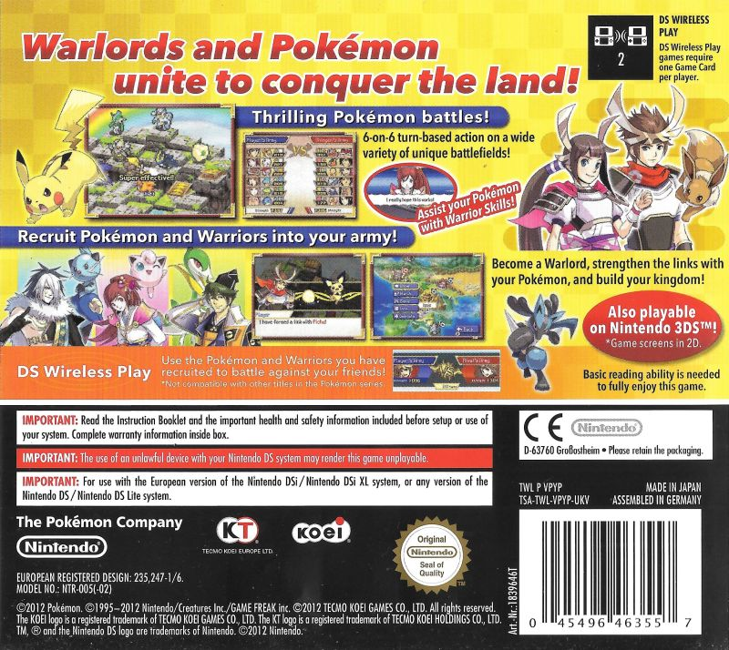 Pokémon Conquest — box-2D-back (EU)