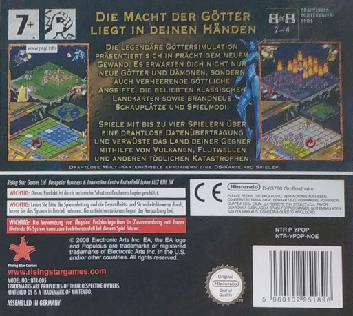Populous Ds — box-2D-back (DE)