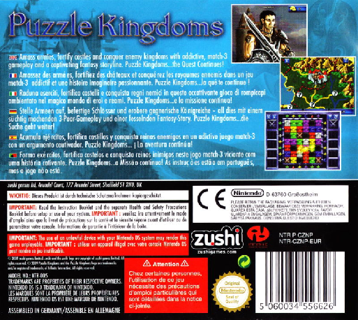 Puzzle Kingdoms — box-2D-back (EU)
