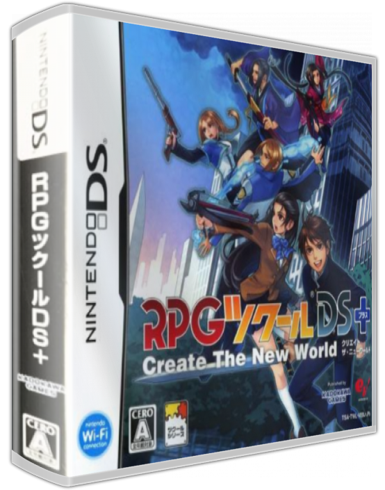 RPG Tsukuru DS+: Create The New World — box-3D (JP)