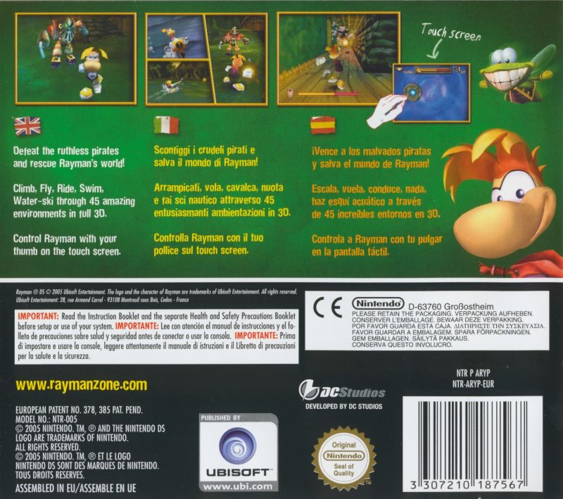 Rayman Ds — box-2D-back (EU)