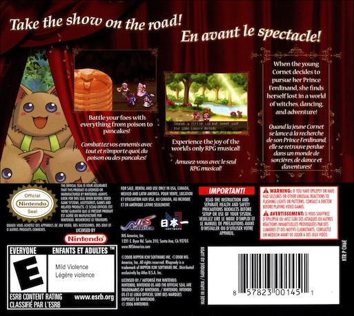 Rhapsody - A Musical Adventure — box-2D-back (US)
