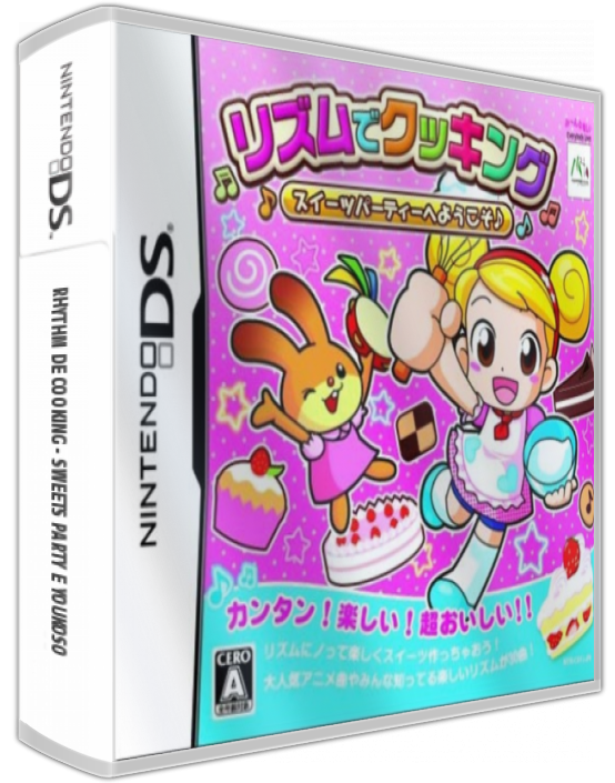 Rhythm De Cooking - Sweets Party E Youkoso — box-3D (JP)