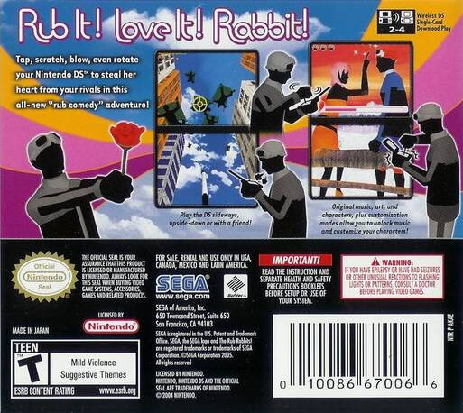 Rub Rabbits!, The — box-2D-back (US)