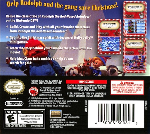 Rudolph - The Red-nosed Reindeer — box-2D-back (US)