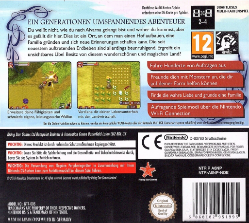 Rune Factory 2 - A Fantasy Harvest Moon — box-2D-back (DE)